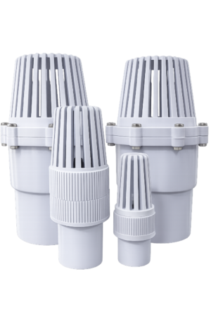VALVULA DE PIE GRANADA PVC
