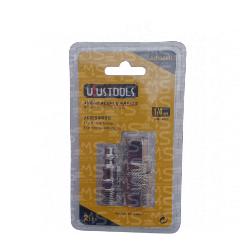JUEGO DE  ACOPLE RAPIDO 2PZ UYUS ACO2FU