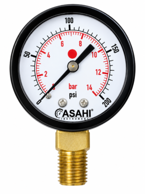 ASAHI Analog Pressure Gauge (1) MANOMETRO SECO VERTICAL