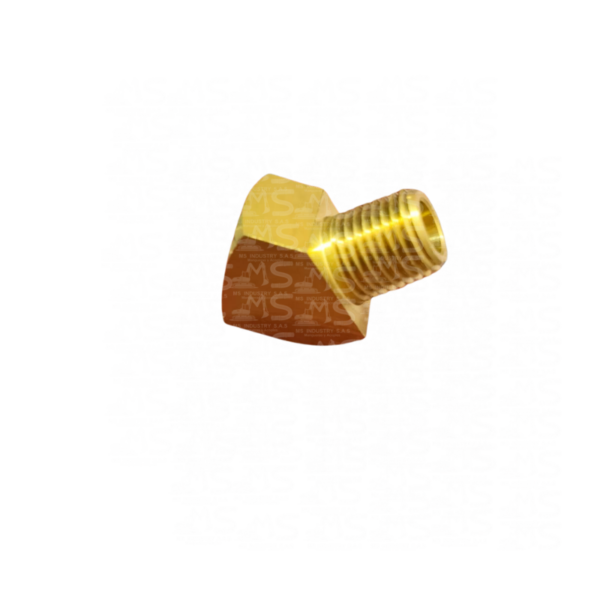 Racor B-124 45° Bronce