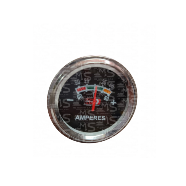 MANOMETRO Temperatura (6) MEDIDOR AMPERIMETRO BATERIA 60-60 CROMADO