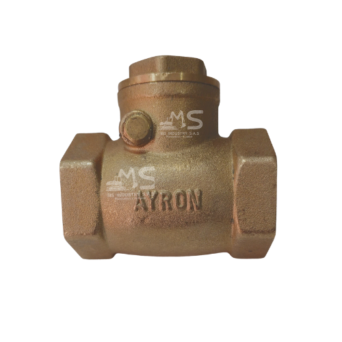 válvula cheque de cortina